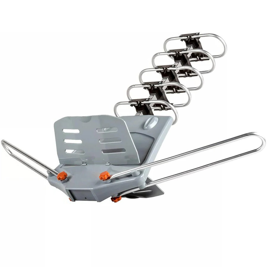 Long Range Digital HD TV Antenna with Full 360 Directional Motor and Mounting Pole