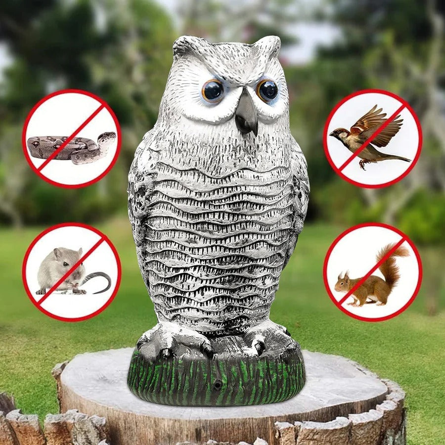 Realistic Owl Decoy Bird Repeller