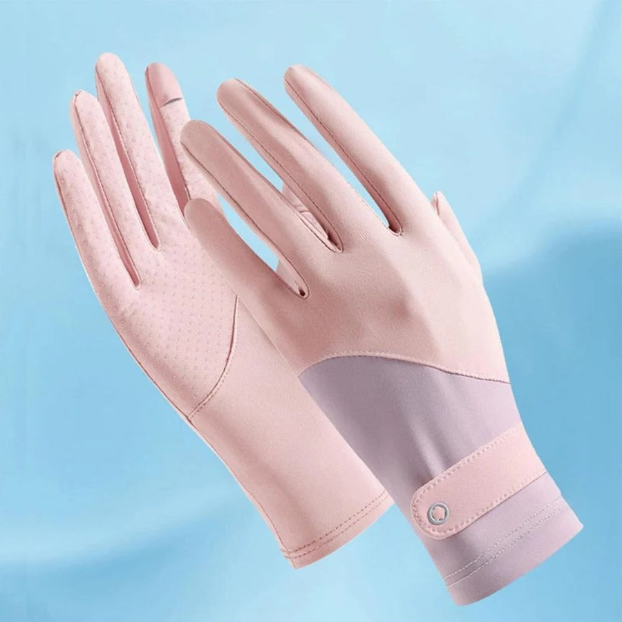 Womens Breathable UV Sun Protection Driving Gloves