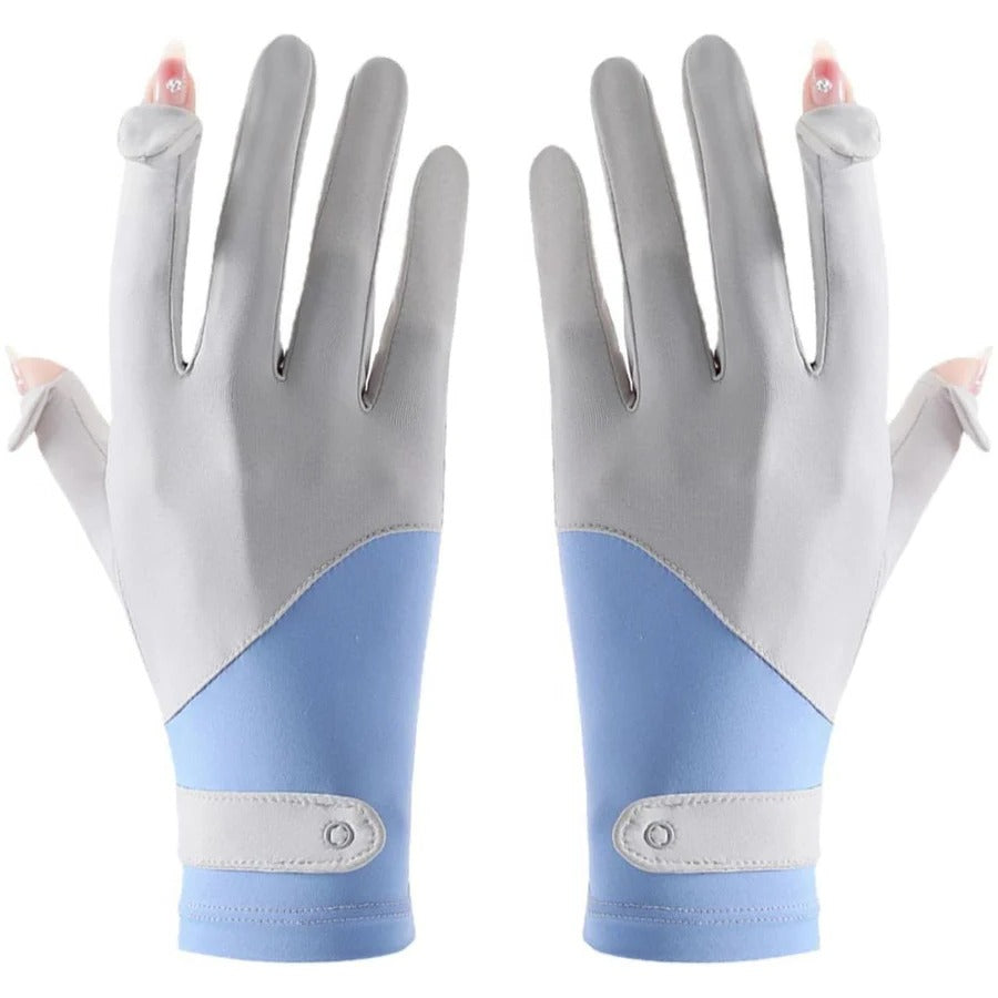 Womens Breathable UV Sun Protection Driving Gloves