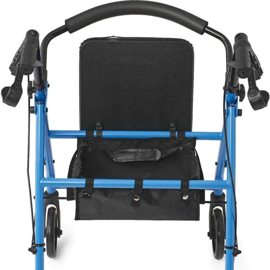 Folding Lightweight Steel Rollator with Seat