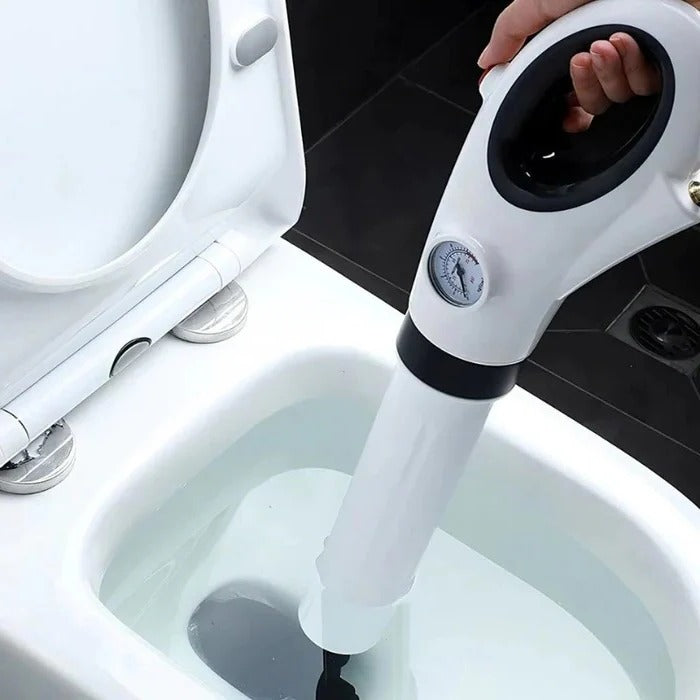 High Pressure Toilet Plunger and Drain Unblocker