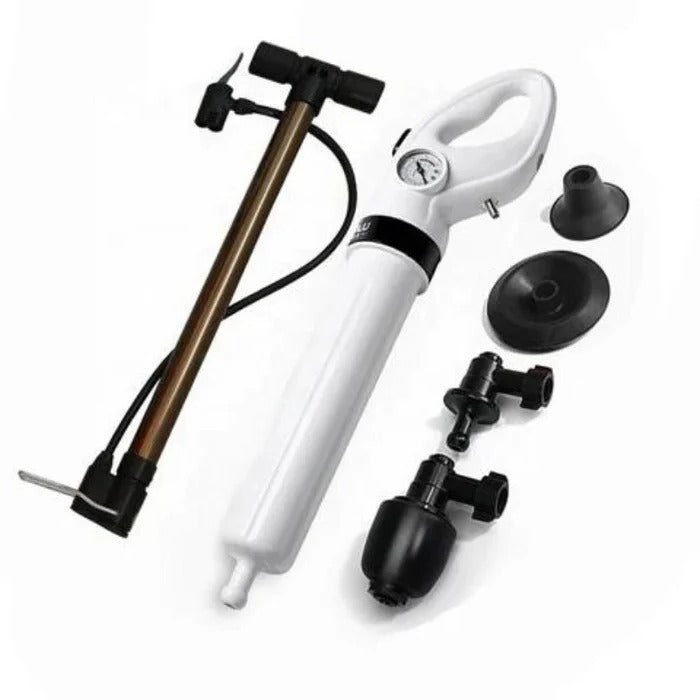 High Pressure Toilet Plunger and Drain Unblocker