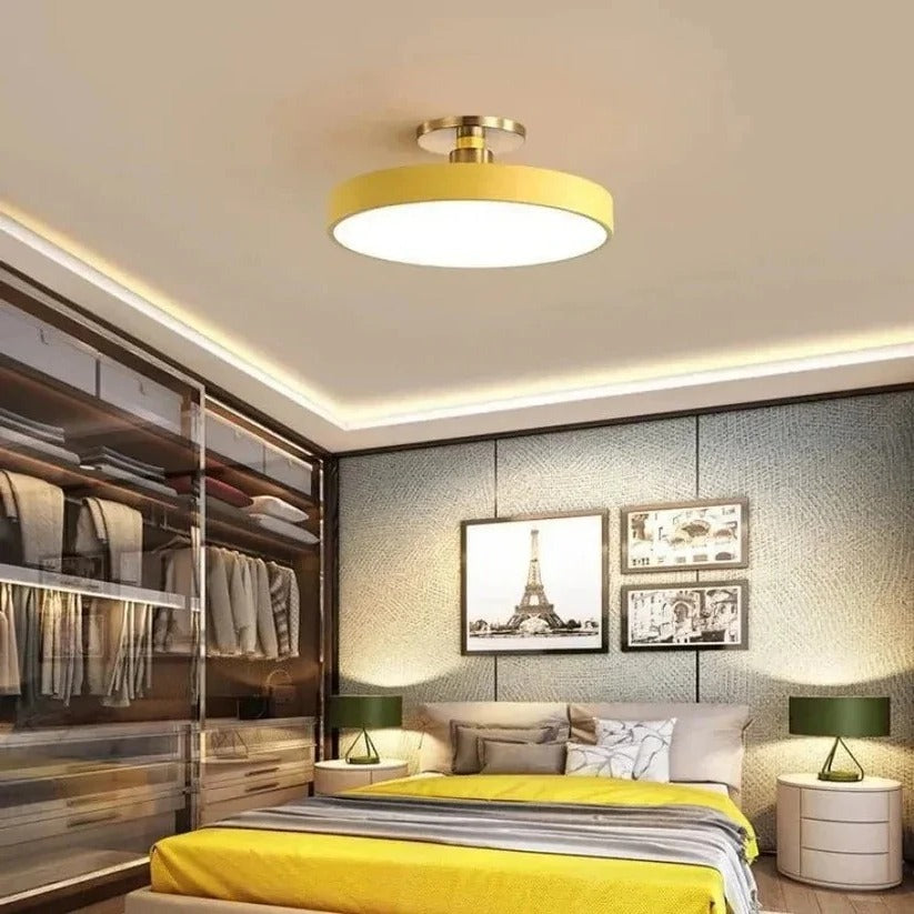 Modern LED Ceiling Light with Flush Mount Design for Interior Spaces