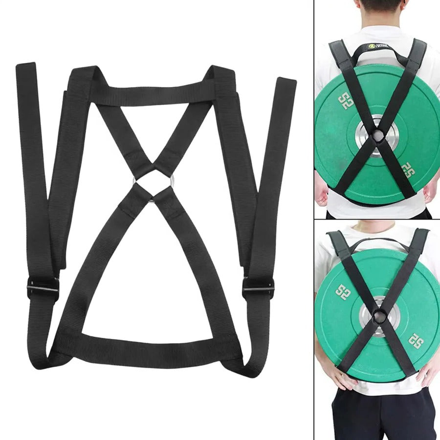 Adjustable Weighted Training Vest for Barbell Plates