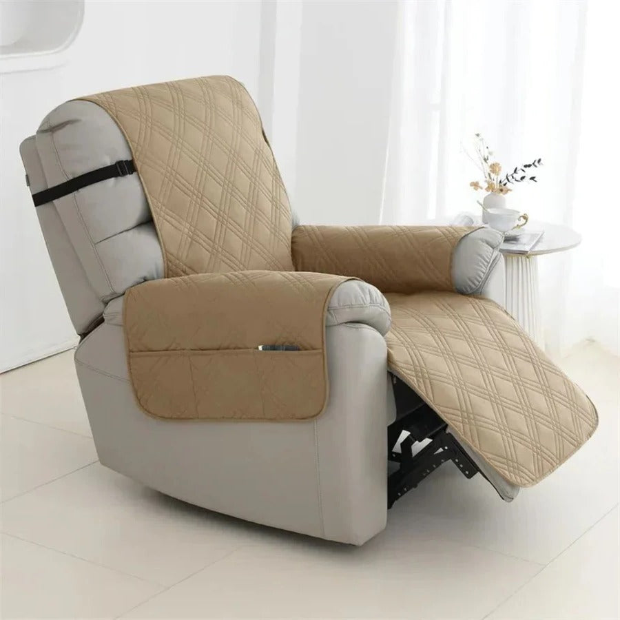 Waterproof Quilted Recliner Arm Chair Slip Cover