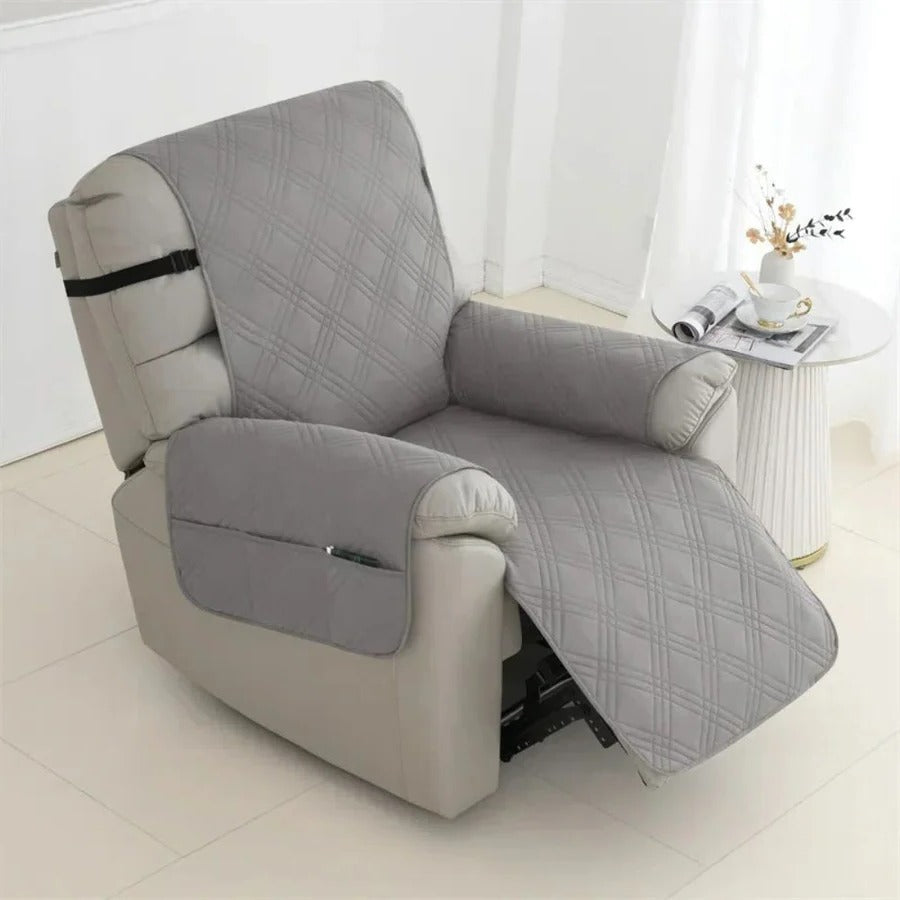 Waterproof Quilted Recliner Arm Chair Slip Cover