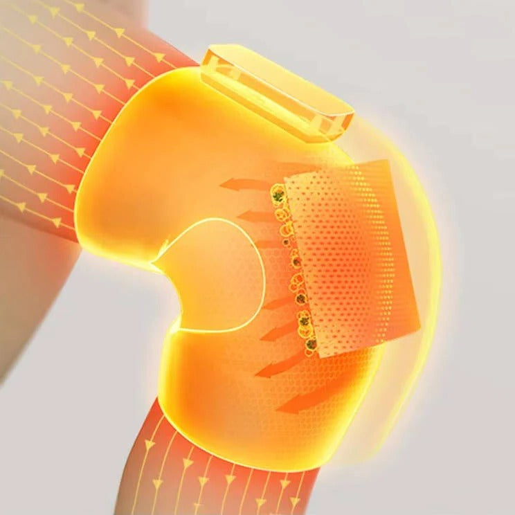 Cordless Knee Massager with Heat Vibration for Pain Relief