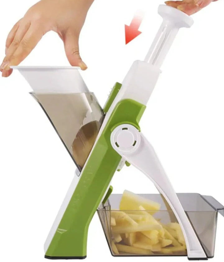 5 in 1 Vegetable Slicer with Collecting Tray