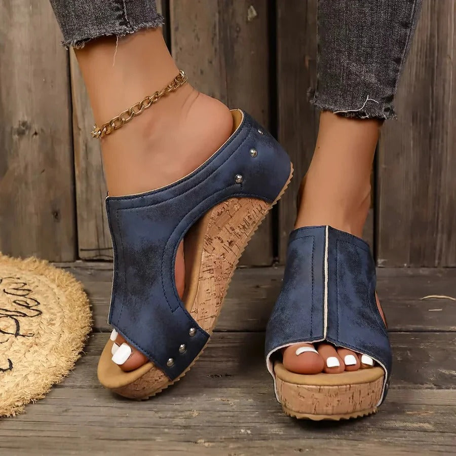 Women’s Studded Wedge Sandals