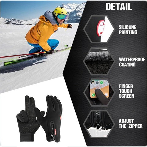 Unisex Heated Thermal Gloves for Winter Outdoor Activities