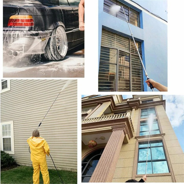 High Pressure Telescoping Wand Set For Walls and Drainage Cleaning