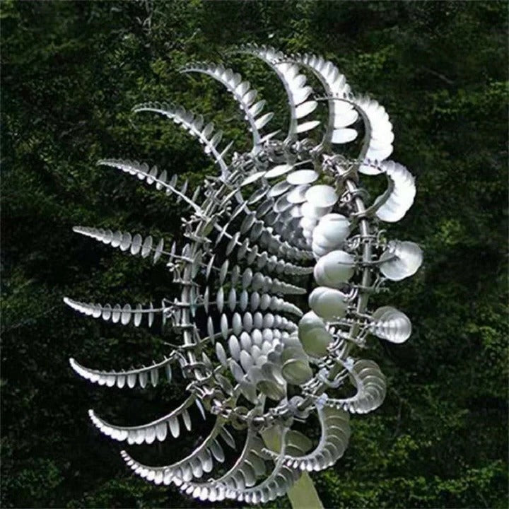 Large Kinetic Wind Spinner, Metal Outdoor Garden Sculpture