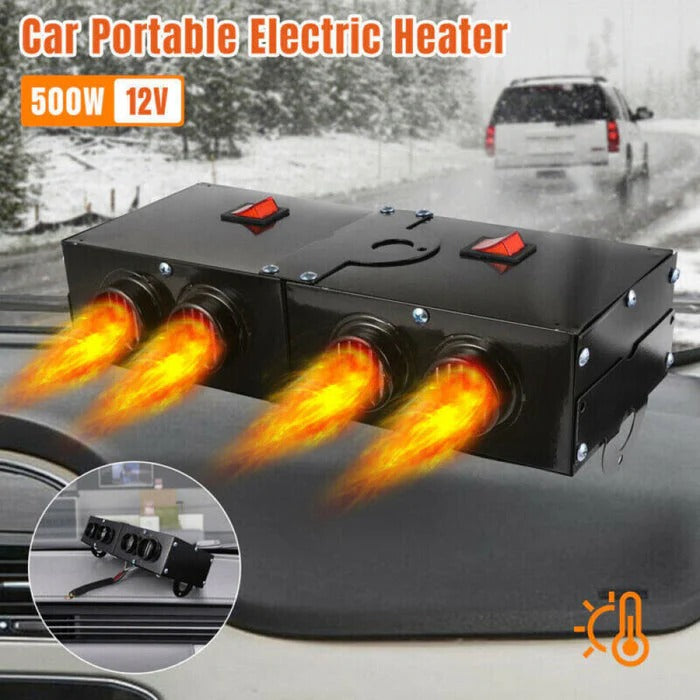 Fast Heating 500W Electric Car Heater and Fan