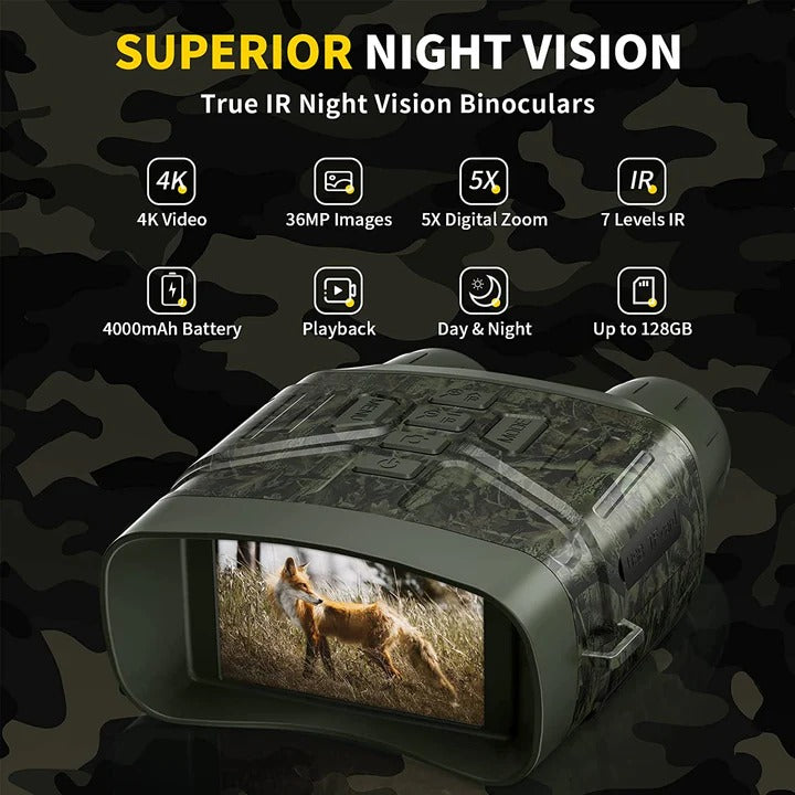 Long Range True Night Vision Binoculars For Hunting And Surveillance