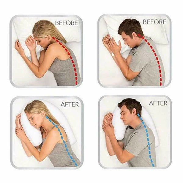 Memory Foam Pillow with Ear Pocket and Washable Cover