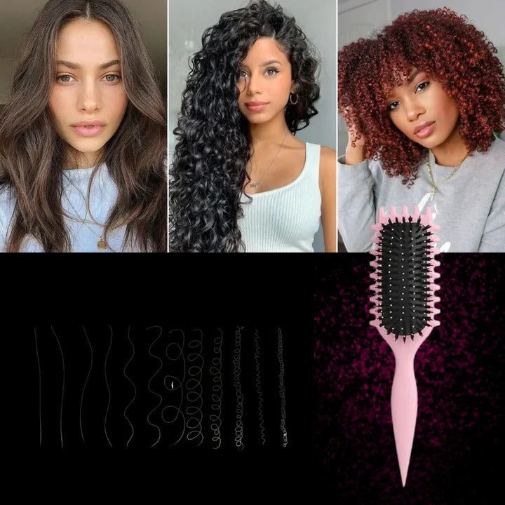 Defined Curl Brush, Styling Tool for Enhanced Hair Definition