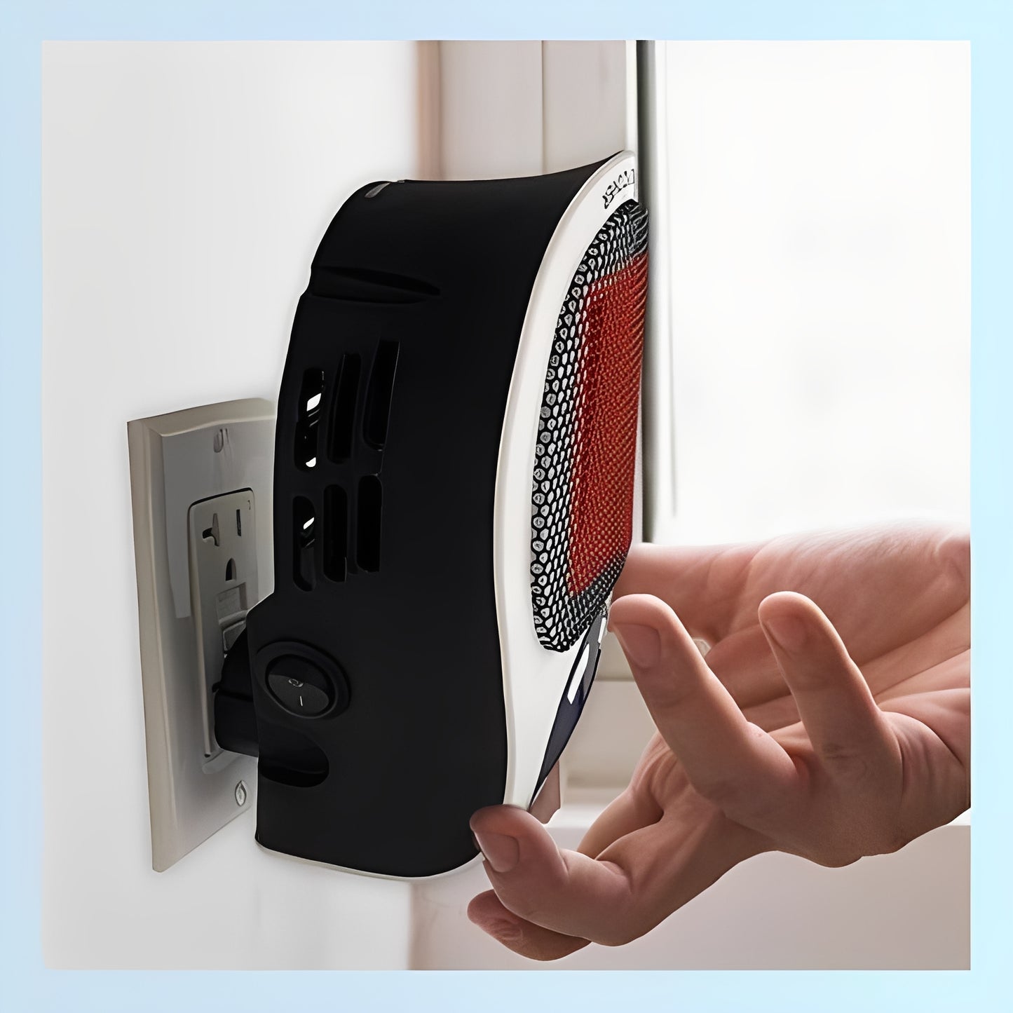 Electric Portable Space Heater with Thermostat Control