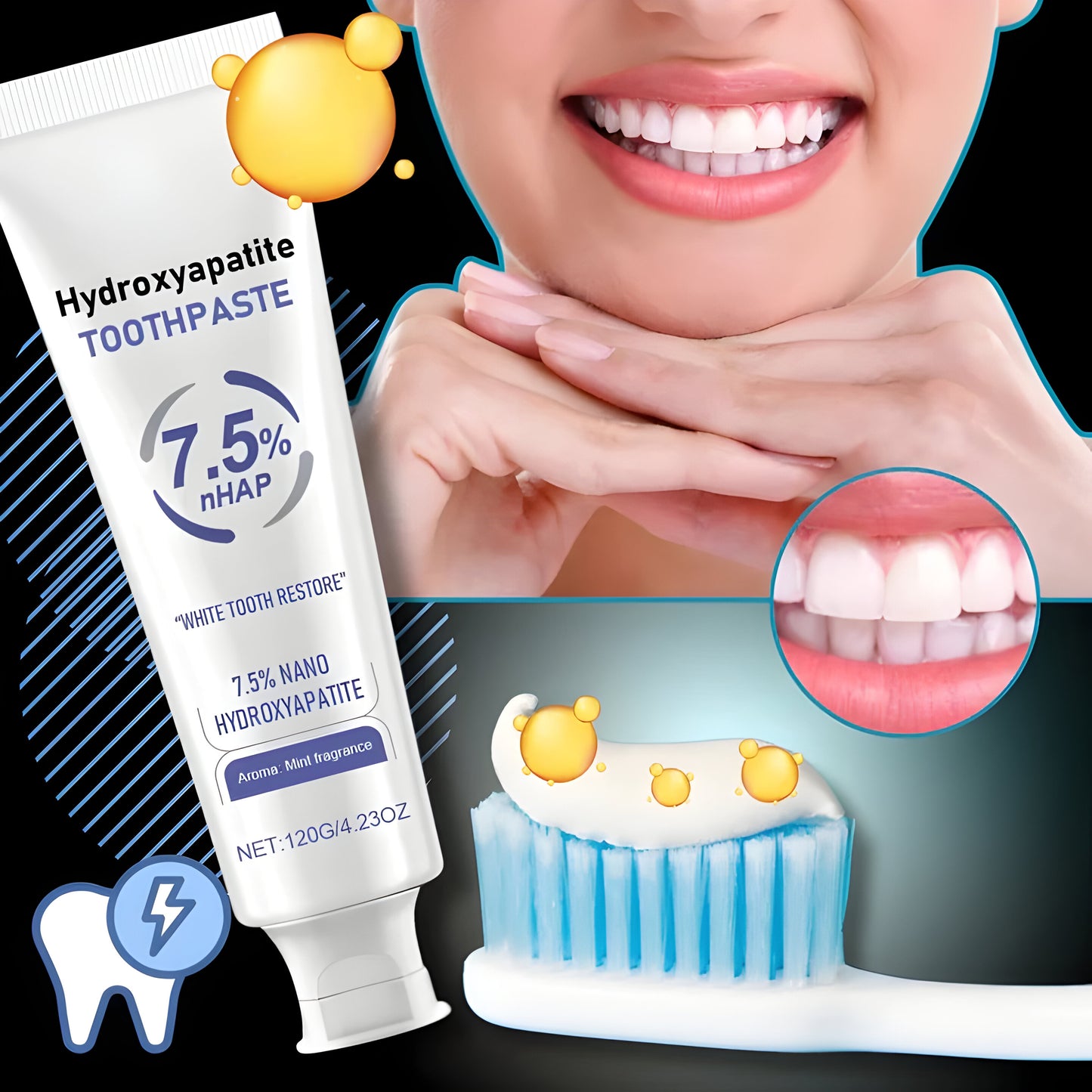 Enamel Repair Toothpaste Fluoride Free and Natural Ingredients