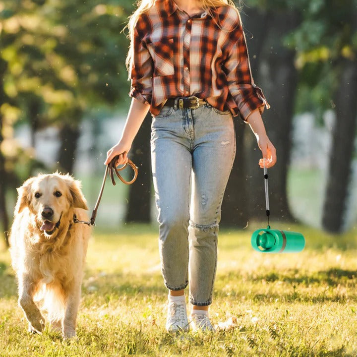 Dog Waste Picker Upper Claw with Integrated Bag Dispenser