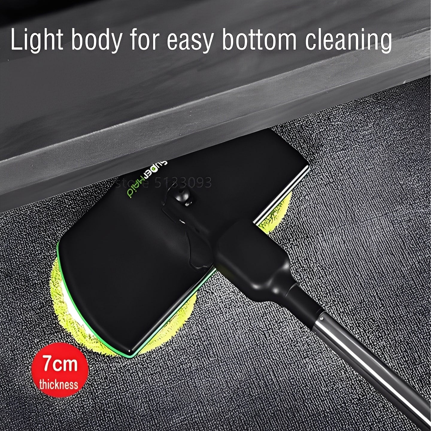 Electric Spin Mop Cordless for Hardwood and Tile Floors