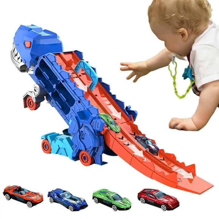 Kids Dinosaur Toy Truck for Playtime and Storage