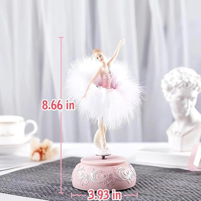 Ballerina Music Box for Girls Rotating Figure and Keepsake