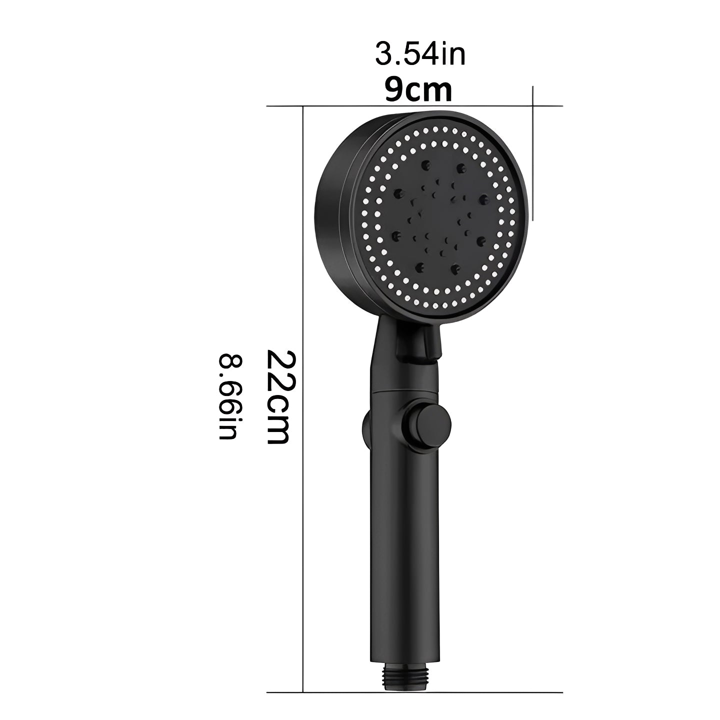 Universal High Pressure Shower Head with Hose and 5 Spray Settings