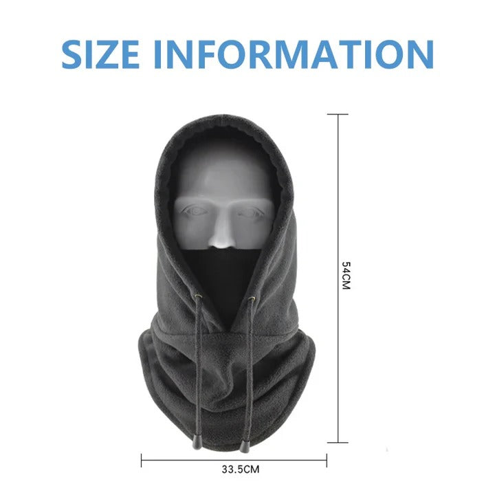 Breathable Polar Fleece Balaclava Mask and Ski Hood for Winter Outdoors