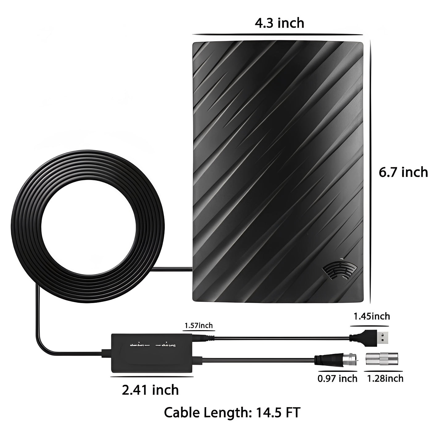 Indoor 4K TV Antenna for Free Local Channels