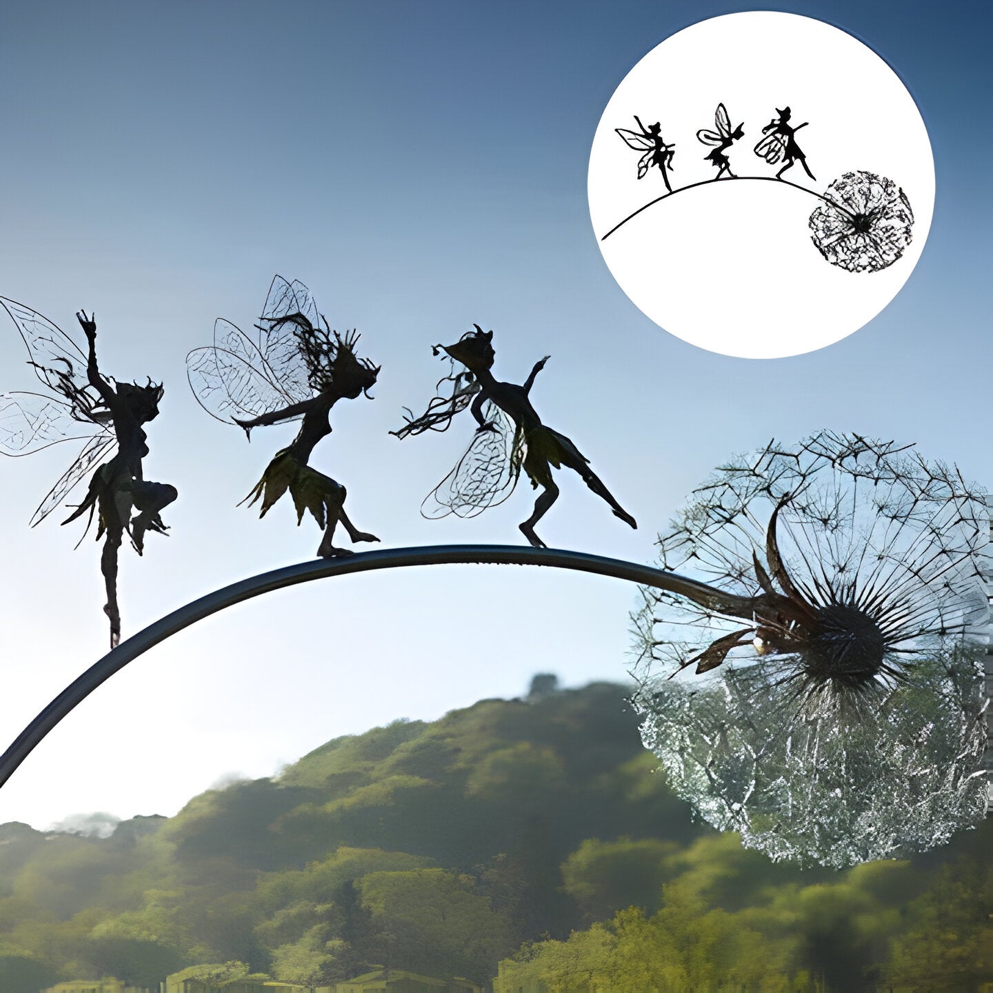 Fairy Steel Garden Sculptures