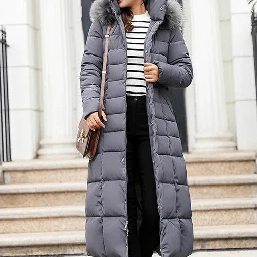 Womens Insulated Winter Jacket with Wind Resistant Shell and Zip Front for Cold Weather