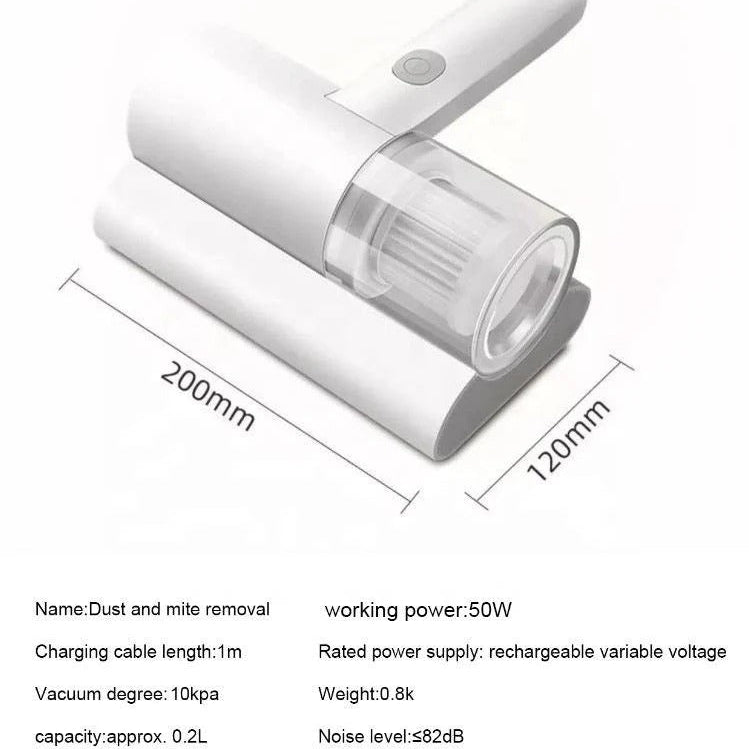 Cordless Handheld UV Mattress Vacuum with Mite Removal and Fabric Sterilization