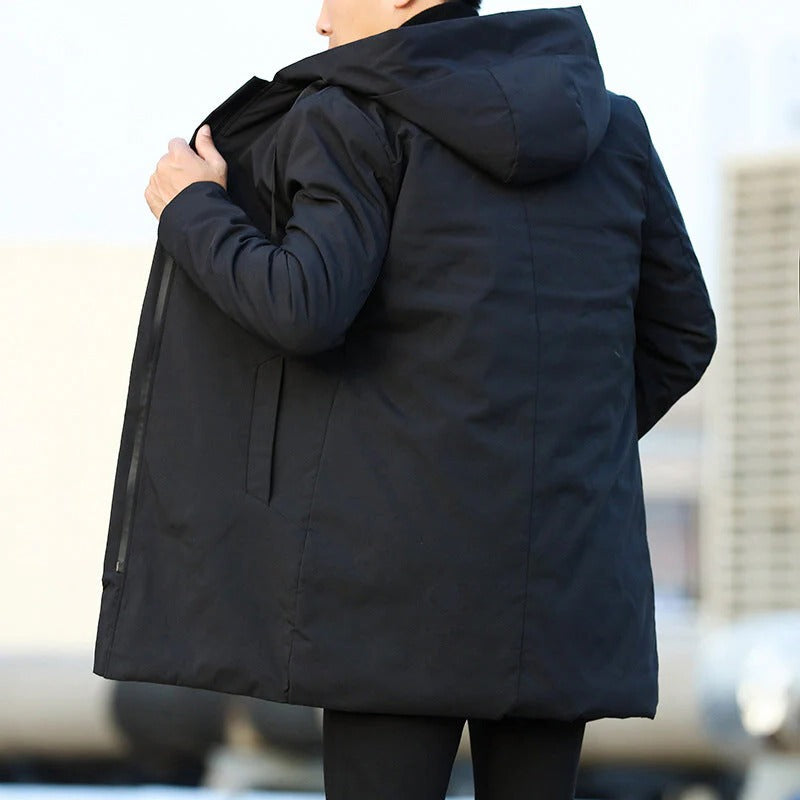 Waterproof Windproof Winter Parka with Insulated Lining and Adjustable Cut in Two Colors