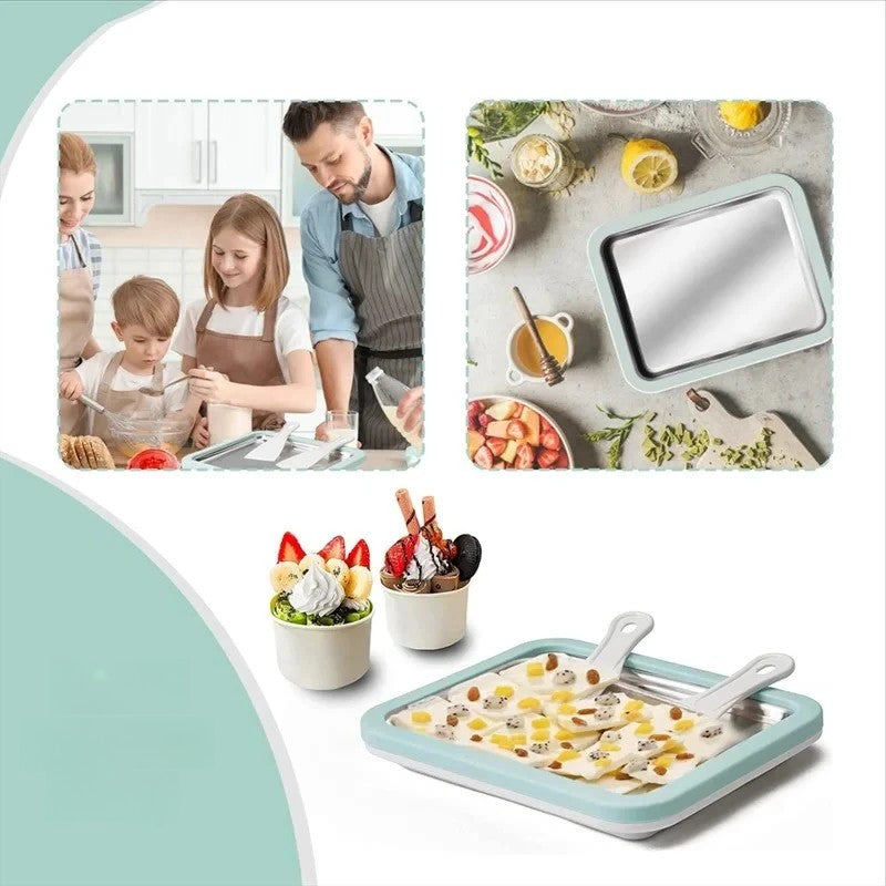 Stainless Steel Ice Cream Roll Maker for Home