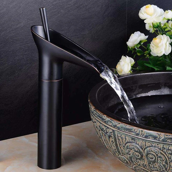 Antique-Style Waterfall Bathroom Faucet