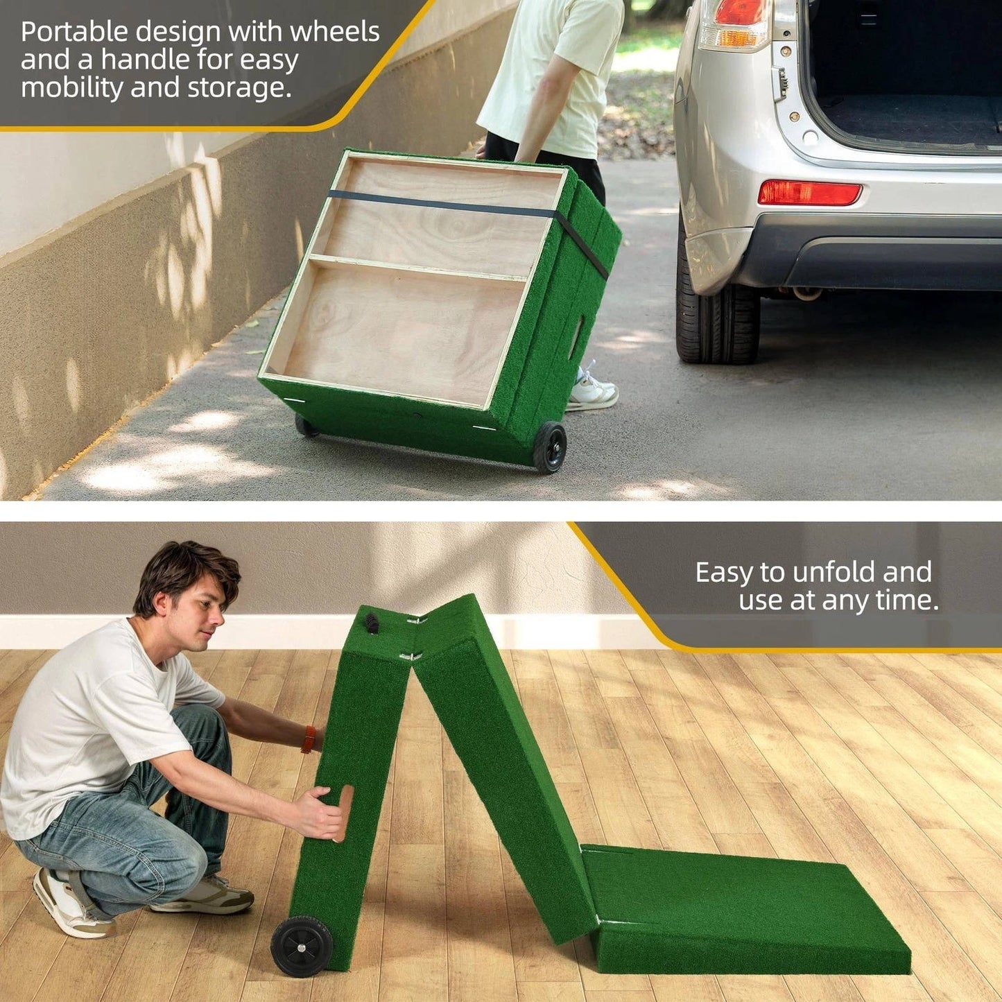 Portable Baseball Pitching Mound, Lightweight Portable Pitcher's Mound for Baseball Practice and Training