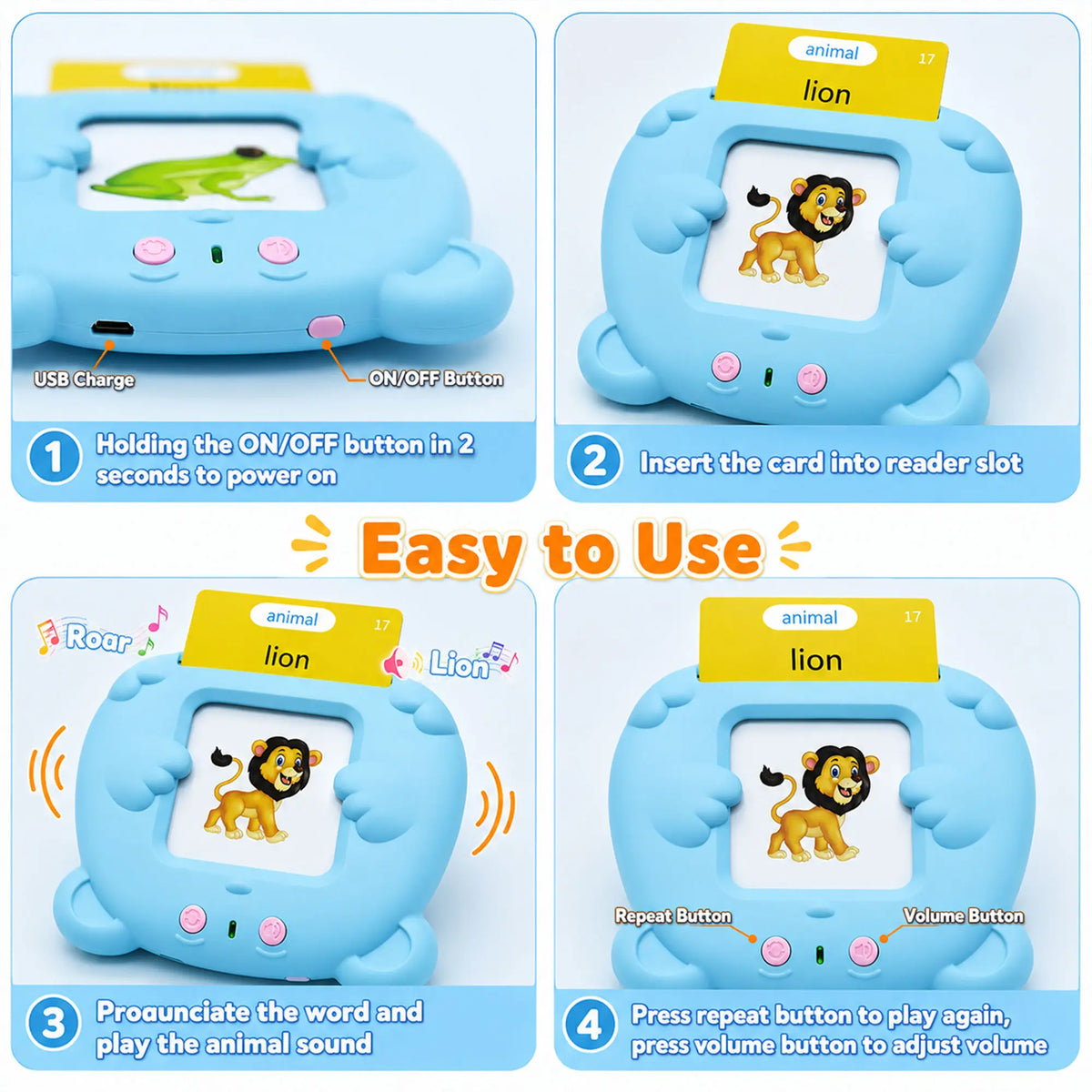 Interactive Talking Cards with Real Voice Pronunciation for Toddlers