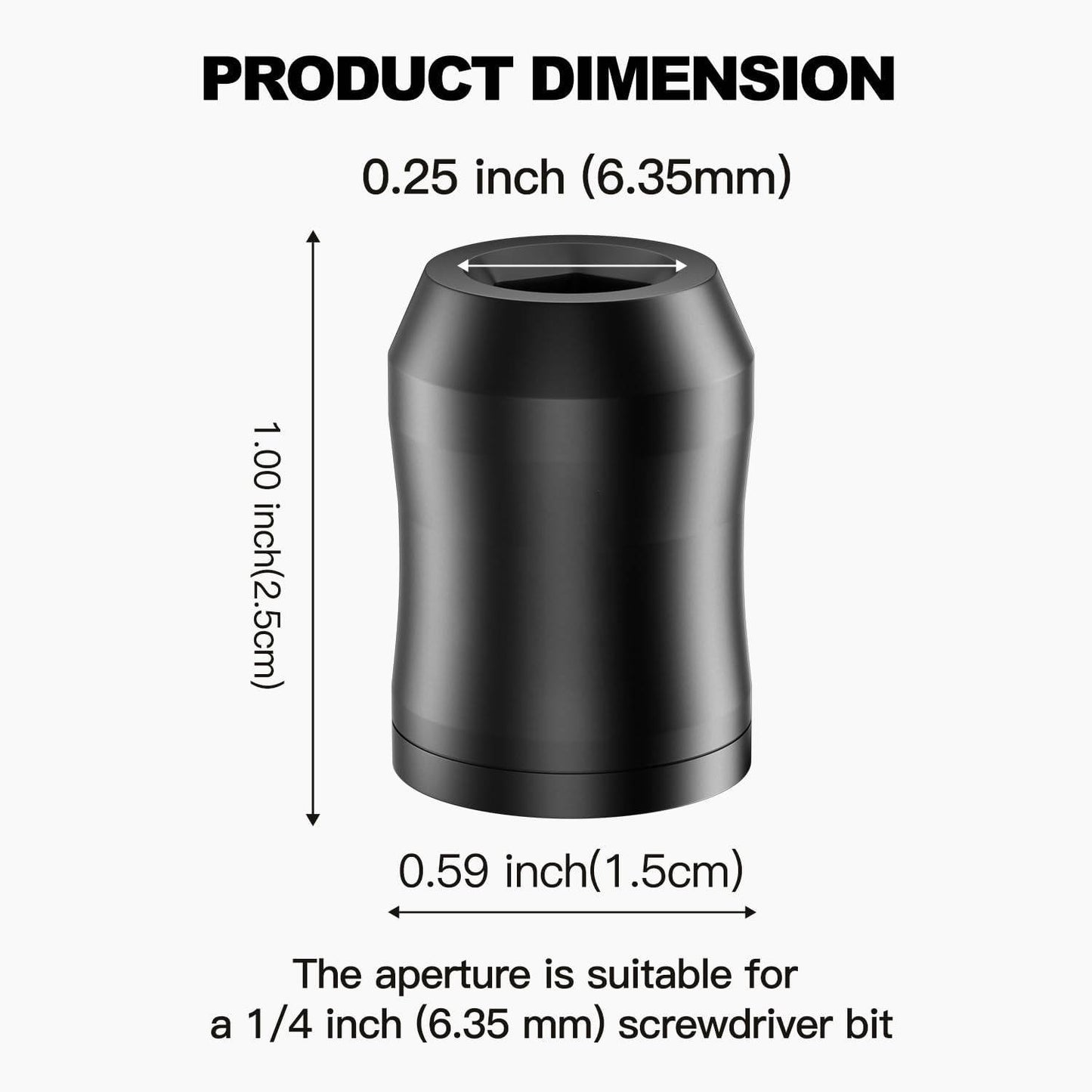 Drill Bit Holder on Drill, Universal Magnetic Screw Holder, for Hex Screwdriver and Power Bits, 2 PCS