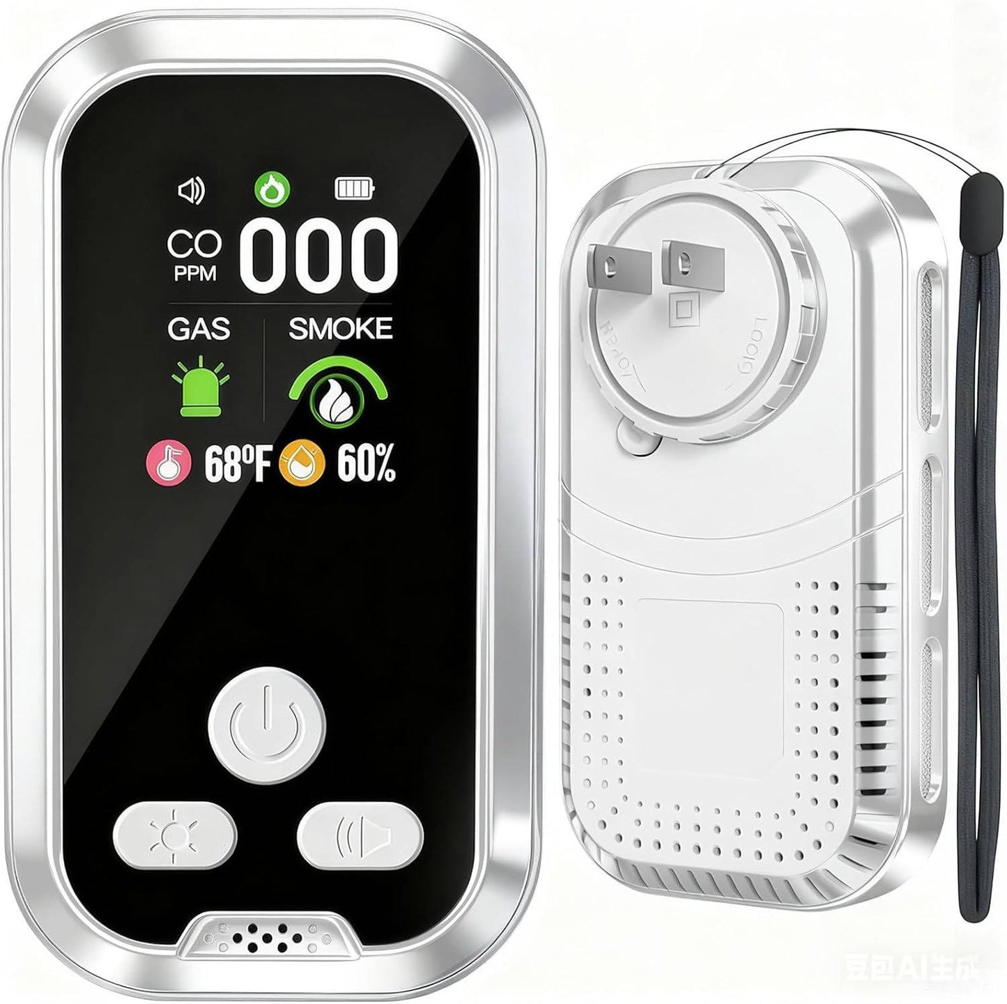 Multi Function Gas and Smoke Monitor with LCD Display and Temperature Humidity Readings