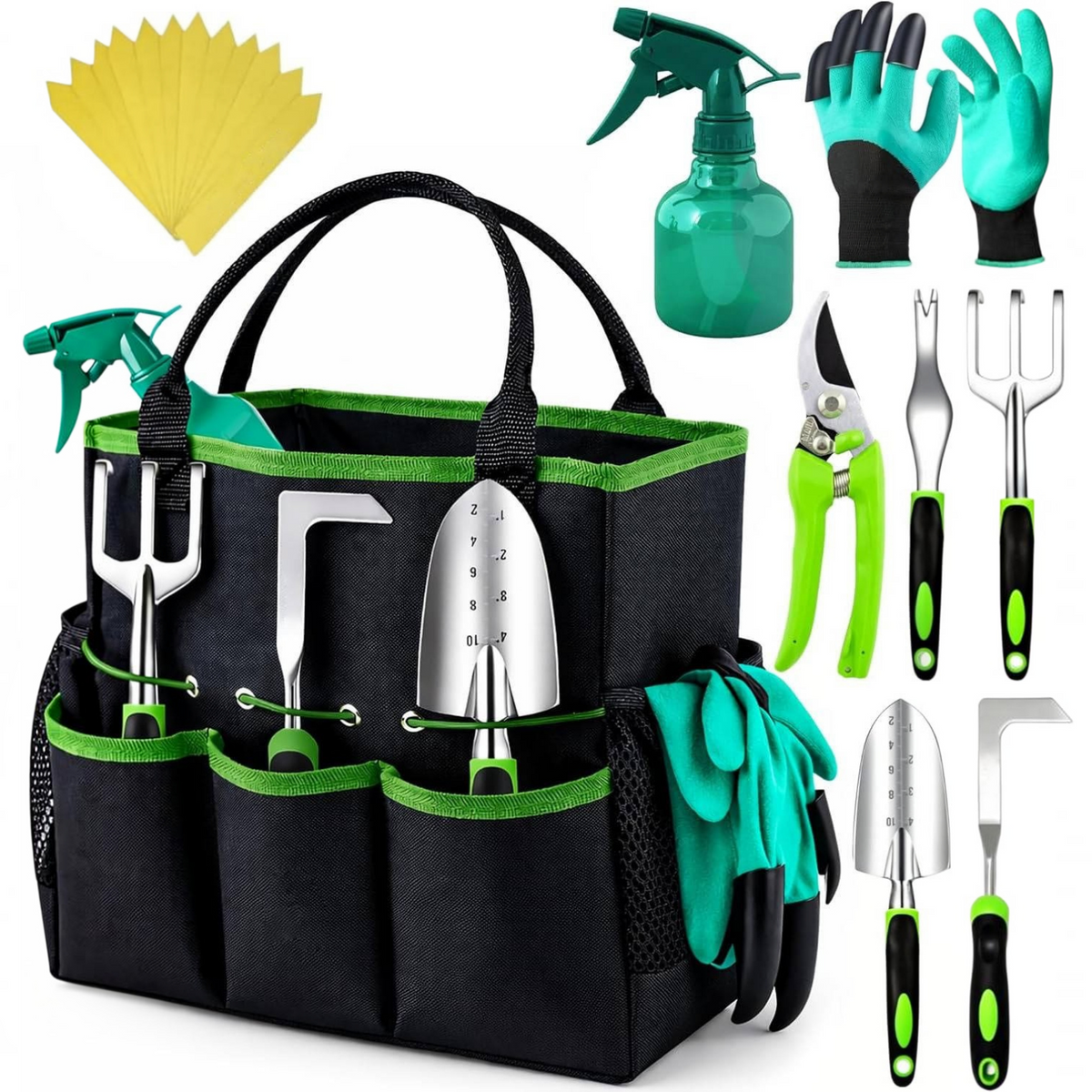 Ergonomic Heavy Duty Gardening Tools Kit, Gardening Gifts for Women and Men