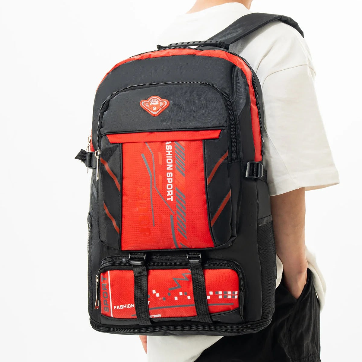 Rugged Outdoor Pack Built with Padded Shoulder Support and Multiple Storage Zones