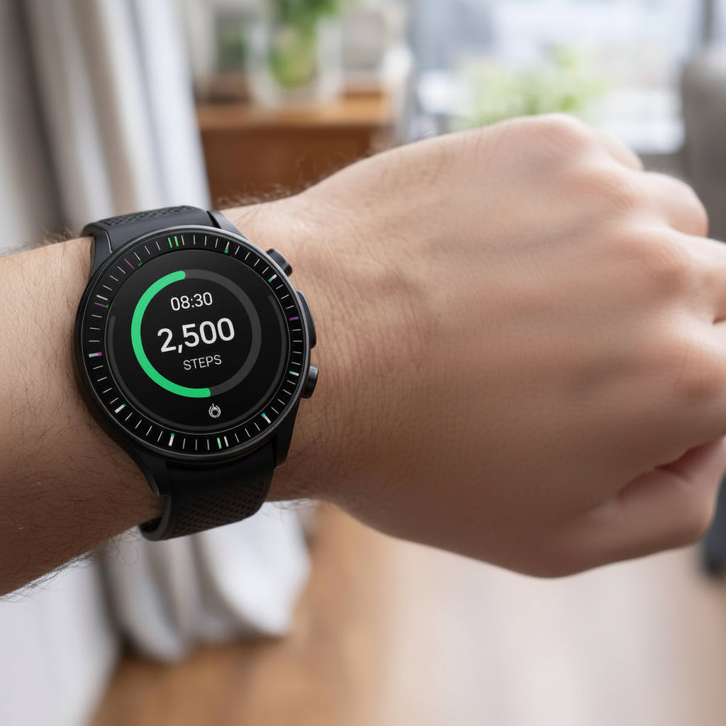 Smart Wellness Watch with AMOLED Display and Activity Tracking