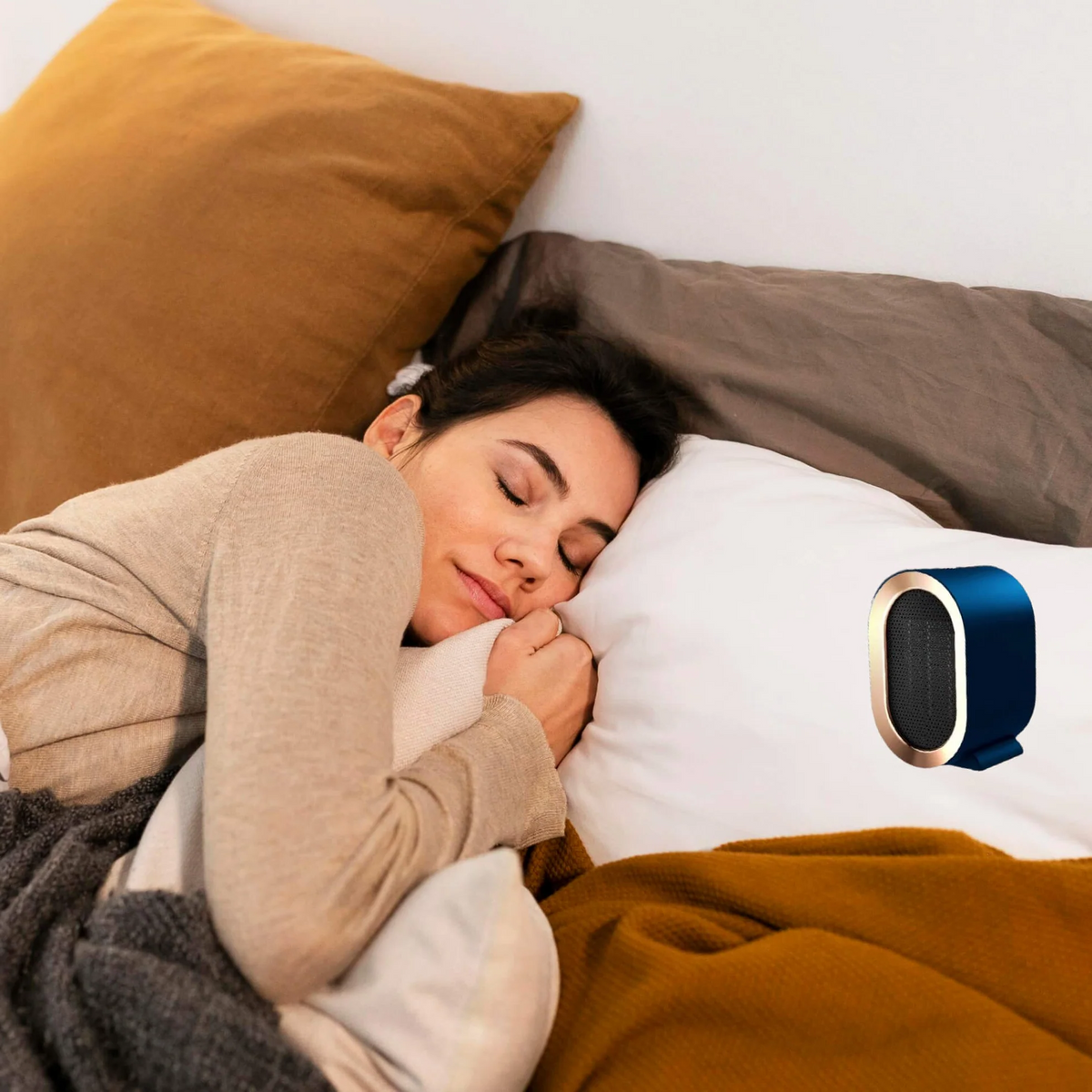 Portable Electric Space Heater with Programmable Timer and Quiet Fan Operation