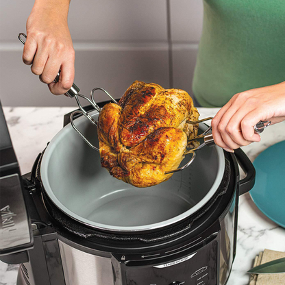 Turkey Lifting Forks with Sharp Claw Prongs and Stainless Handle for Holiday Roasts
