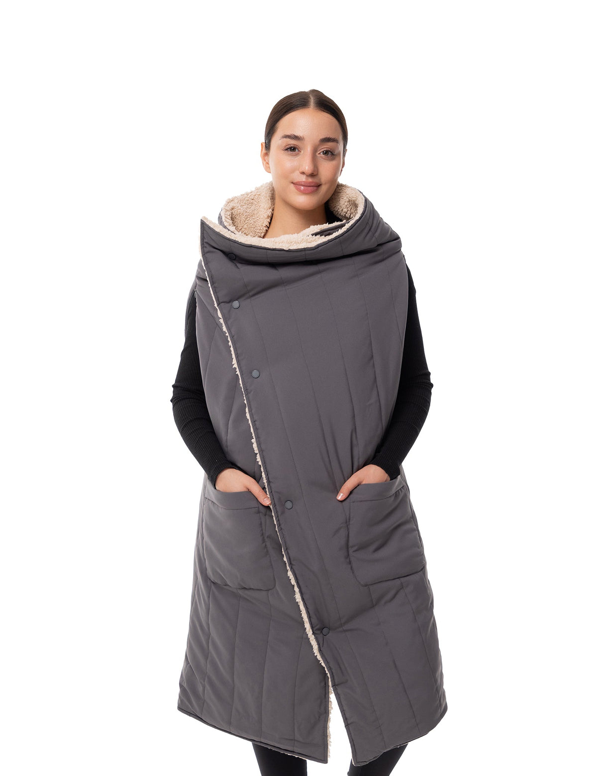 Wearable Heated Blanket with Five Heating Zones and Dual Independent Controls