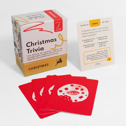 Christmas Trivia Card Deck with Mixed Question Formats for Holiday Parties and Family Game Night