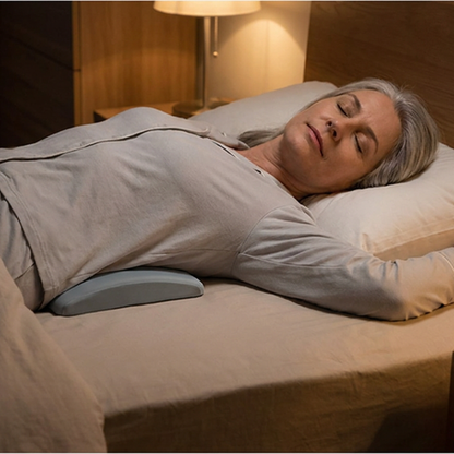Memory Foam Lumbar Pillow with Tapered Edge and Soft Touch Cover, Full Width Support