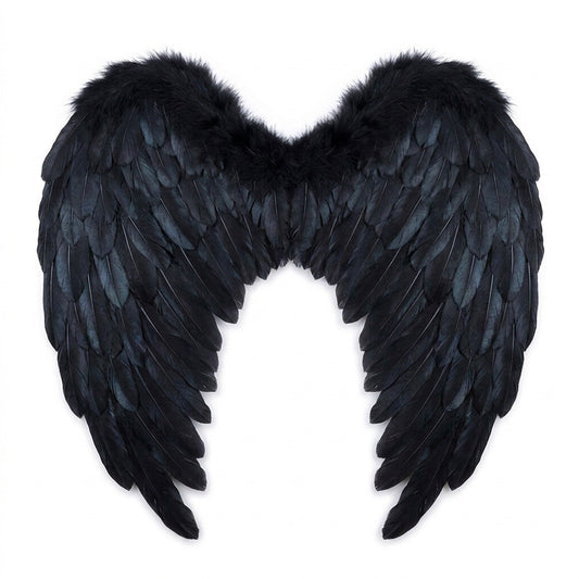 Feather Angel Wings Costume with Elastic Shoulder Straps in Four Colors and Six Sizes