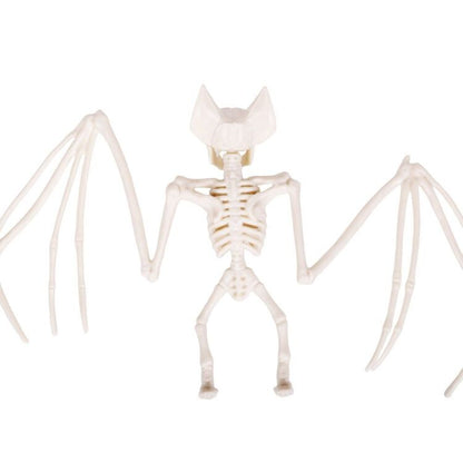 Skeleton Bat Prop with Spread Wings and Natural Bone Look for Halloween Mantels and Branch Displays